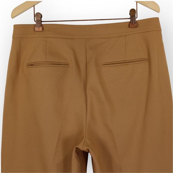 Size12 AnnTaylor TheGrace StraightPant Pecan Ankle HiRise Pockets - Picture 10 of 16